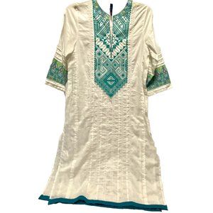 Ethnic By Outfitters Woman Kurti Kurta top XS 17” Armpit To Armpit 39” Long